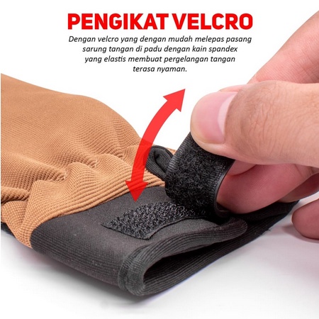 ONLYONE12 Sarung Tangan Mekanik / Sarung Tangan Kendaraan / Sarung Tangan Motor / iGloves Half Finger