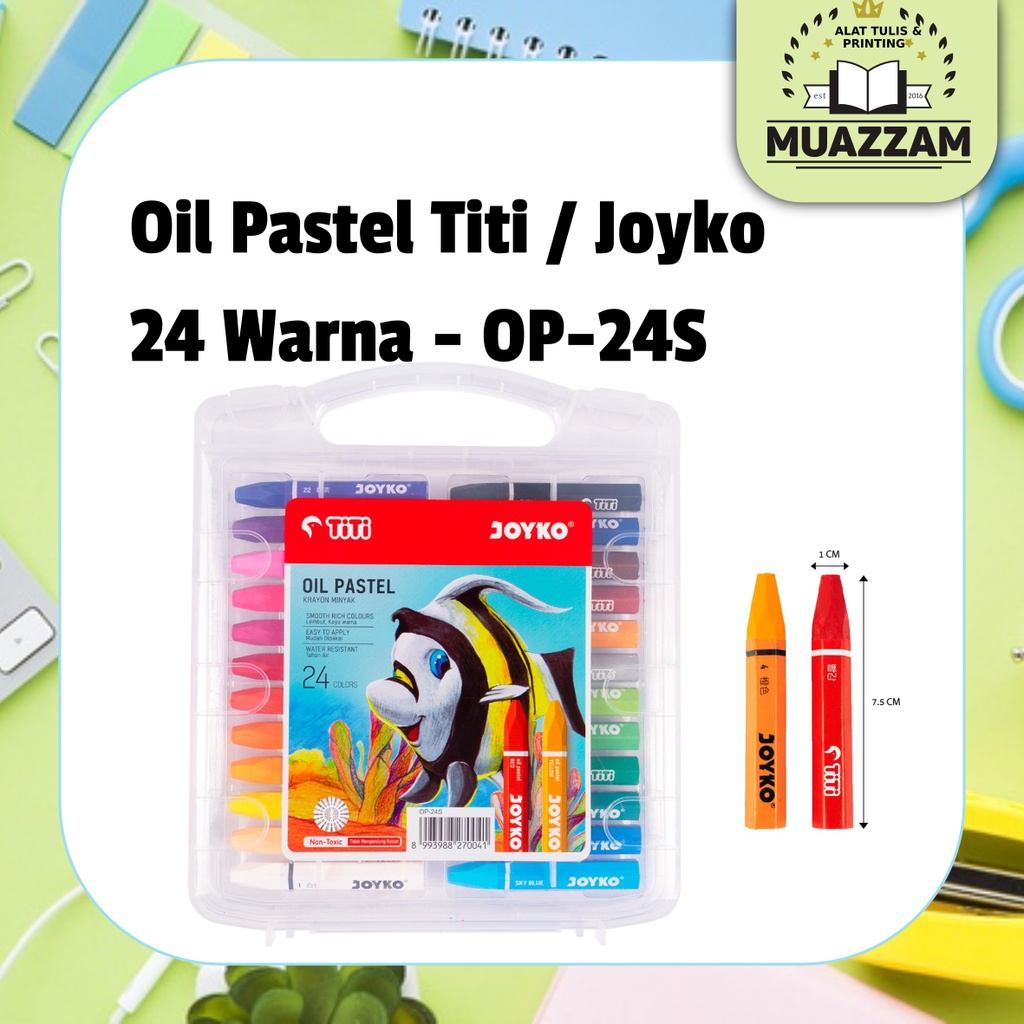 

TiTi Oil Pastel Krayon Minyak Joyko TiTi 24 Warna OP-24S