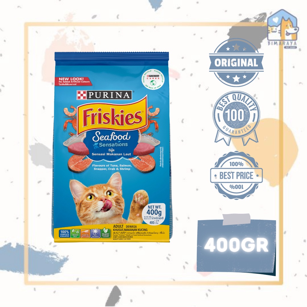 FRISKIES SEAFOOD SENSATIONS 400GR FRESHPACK