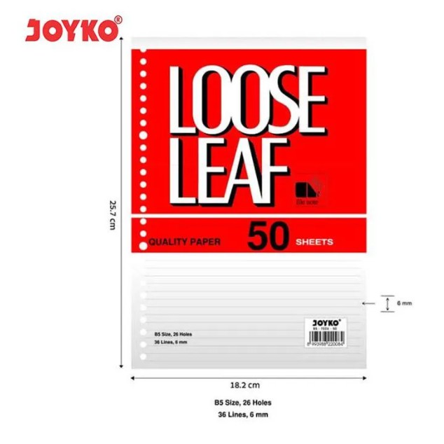 

Loose Leaf B5 Joykoo 50 Lembar