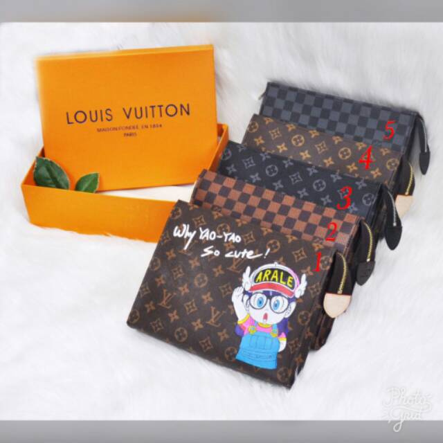 CLUTCH LV PREMIUM TAS TANGAN BRANDED IMPORT TAS BATAM MURAH