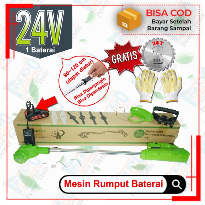 Mesin Rumput 24v Alat Elektrik Potong Rumput Circular Saw Cordless