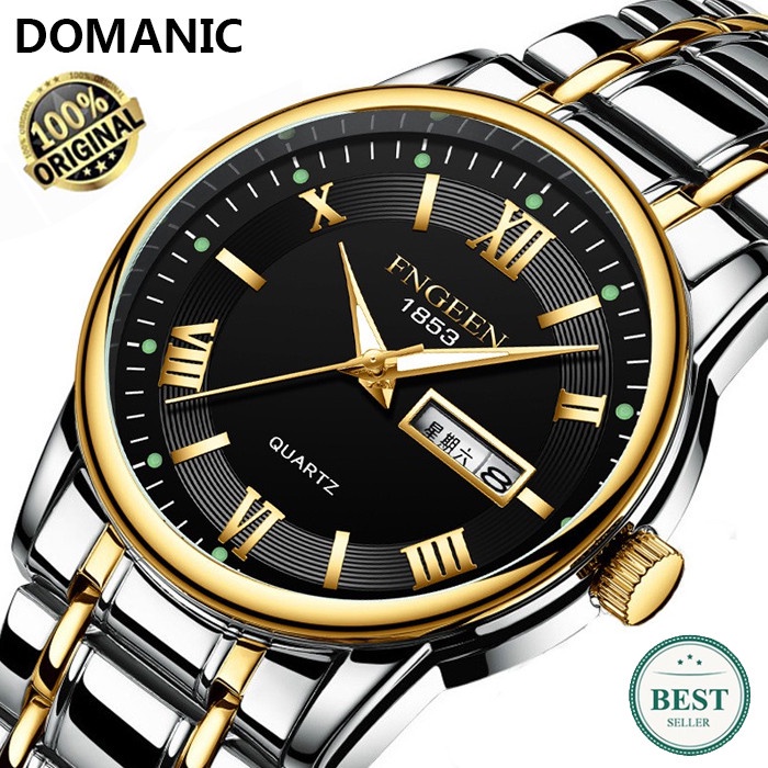 Jam Tangan Pria Keren Fashion Terbaru COD Murah Watch R5O2 Jam Tangan Pria Original FNGEEN 7059 Full