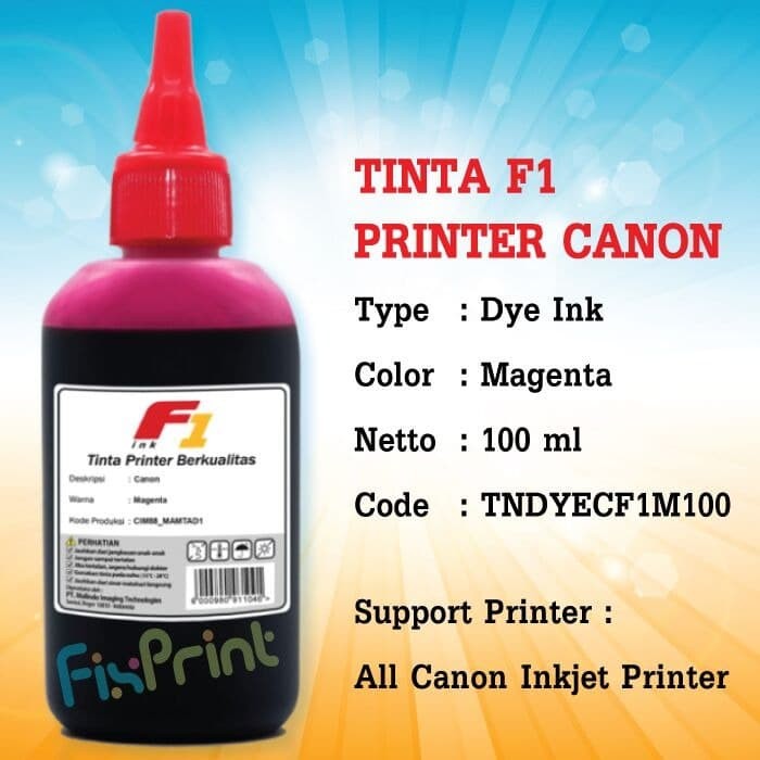 Tinta Botol F1 100ml Refill pg745s pg745 e410 e400 mx497 e480 tr4570s mG2577s