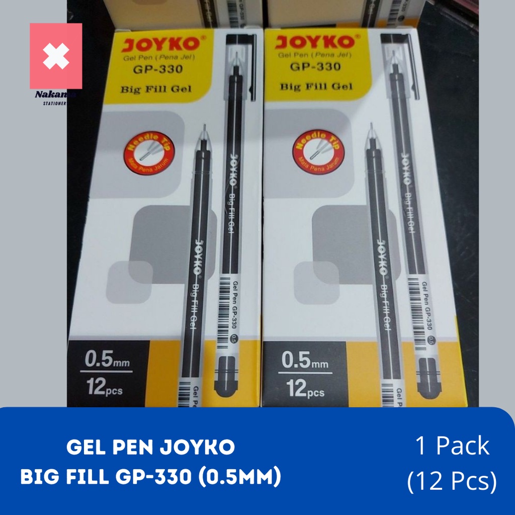 

PEN JOYKO GEL GP-330 0.5mm PULPEN GEL BIG FILL (1 PACK)