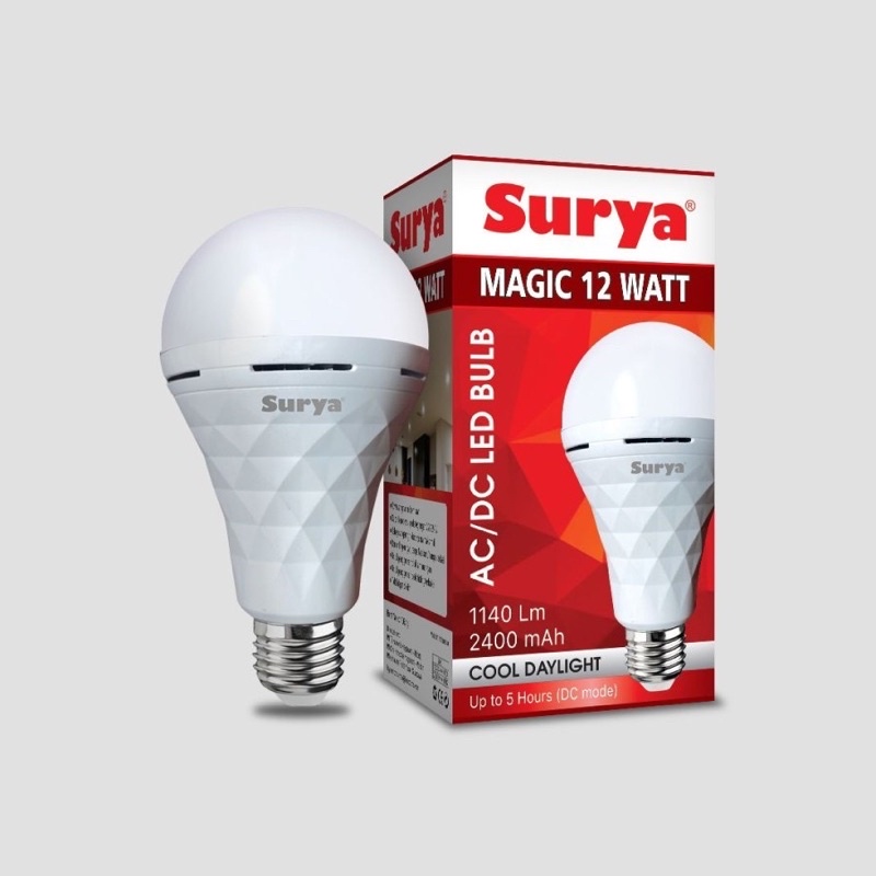 Bohlam Lampu LED Emergency Surya Magic 12 Watt