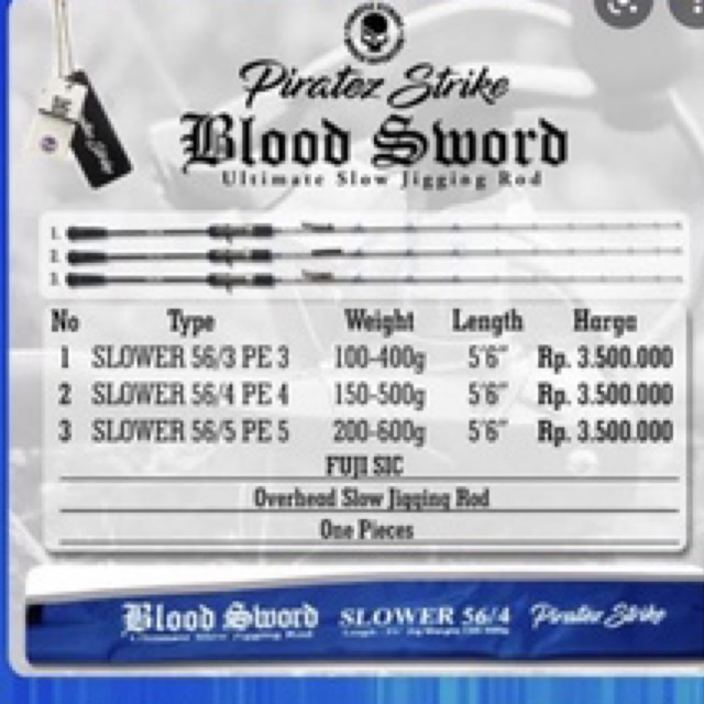 Piratez Strike Blood sword 56/5 power 5