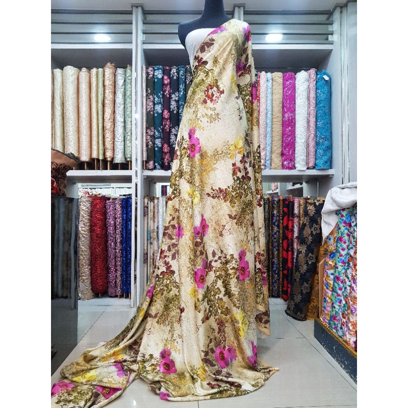 Kain Motif maxmara premium.maxmara silk sutra