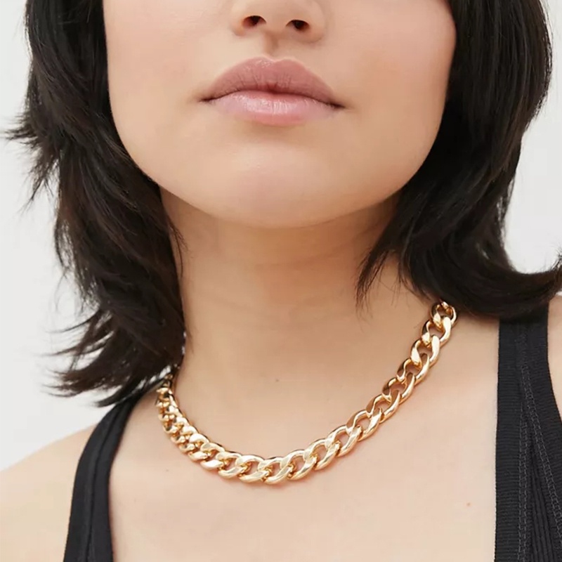 Ready Stock❤️Unisex Kalung Kuba Kalung Rantai Klavikula Fashion Perhiasan Aksesoris Wanita dan pria kecenderungan fashion murah COD