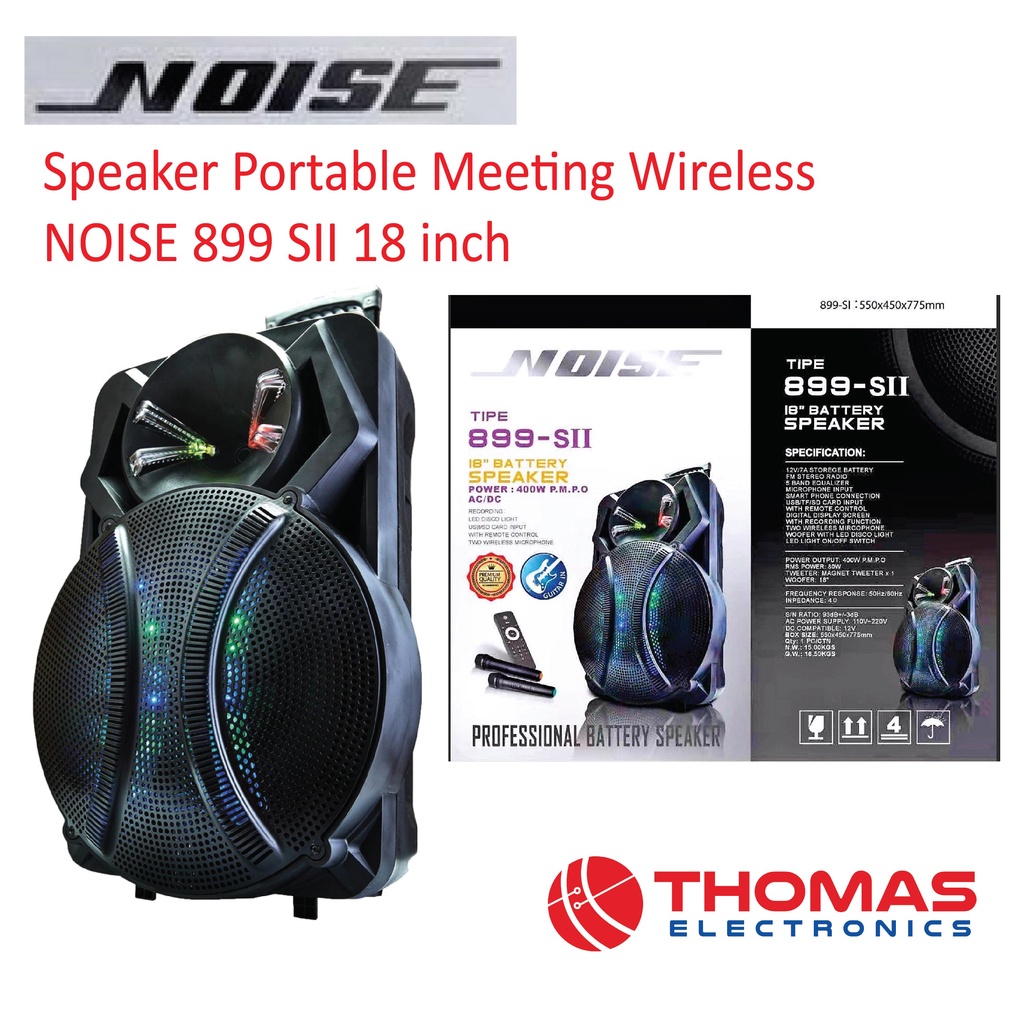 Speaker Portable Meeting Wireless NOISE 899 SII 18 inch