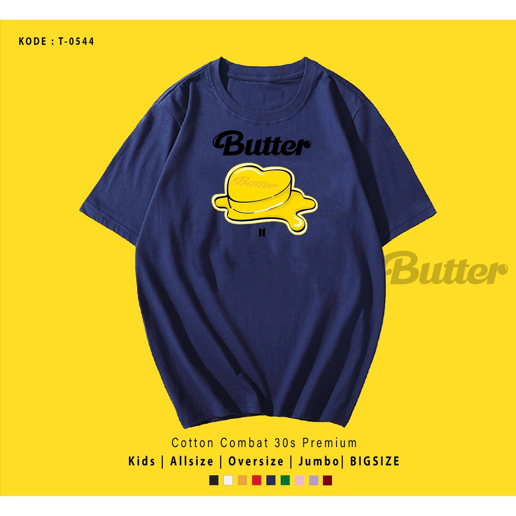 T0544  T-SHIRT / KAOS UNISEX / TUMBLR TEE / REAL PICTURE KPOP BTS BUTTER ALBUM / IMPORT / ARMY