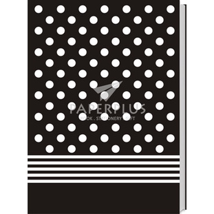 

Cantik Buku Tulis B5 Jepang Polkadot Garis Hitam Limited