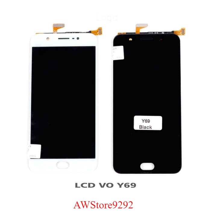 LCD TS Touchscreen Fullset VIVO Y69 Y77 BLACK WHITE