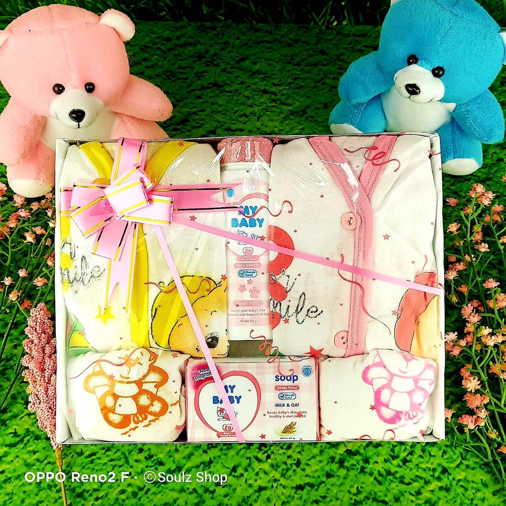 SOUL [Baby 04] Hamper Bayi Kado Lahiran Newborn Paket Set Lengkap  Cute Gift Parcel Real Pict Hampers baby boy and girl Parcel Bayi Laki-laki Perempuan Hamper baby