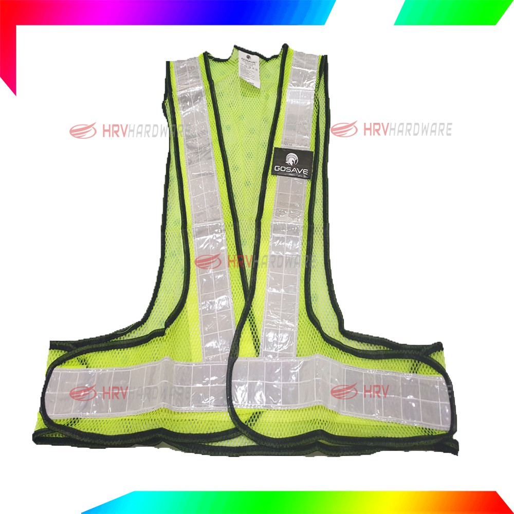 Rompi V Guard Jaring HIJAU dan Orange Safety Vest Scotlite PVC Rompi Proyek Gosave