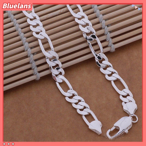 Kalung Rantai Lapis Silver Untuk Pria Dan Wanita