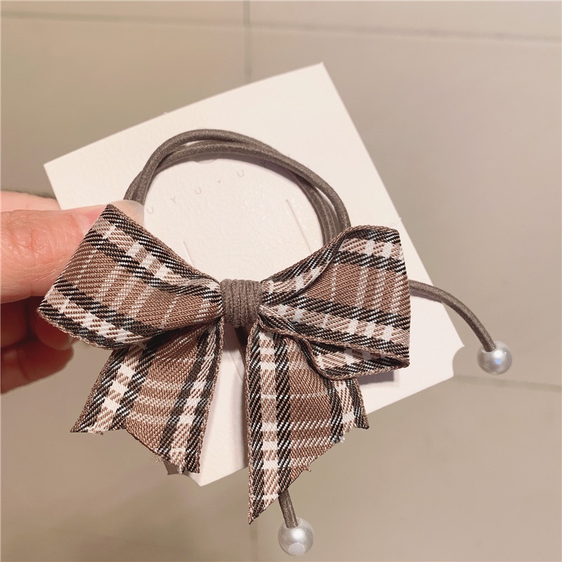 Ikat Rambut Model Pita Kuncir Rambut Korea Aksesoris Rambut Wanita Ribbon Hair Tie Hair Ropes AEF-2-IRP (AEF-2)-CHOCO
