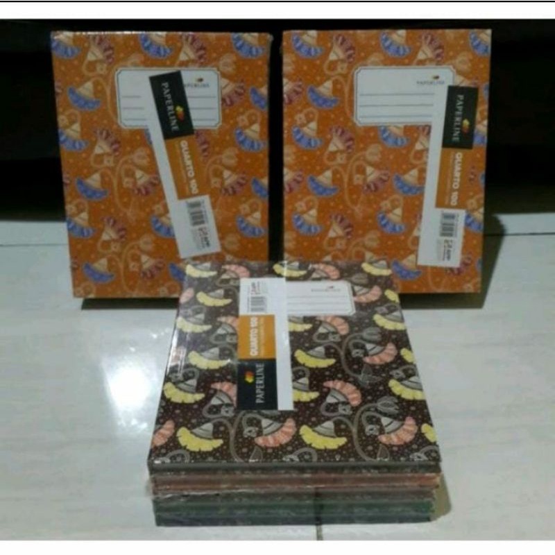 

Buku Tulis Hard Cover Paperline Kwarto / Quarto 100 Lembar Paperline