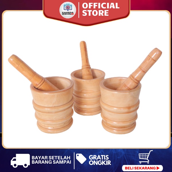 Jual Lumpang Kayu Kecil Penumbuk Obat Kayu Lumpang Penumbuk Bumbu