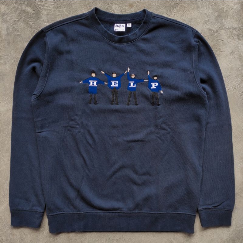 CREWNECK / SWEATER FASHION DAIZ X THE BEATLES "HELP" ALBUM SECOND ORIGINAL