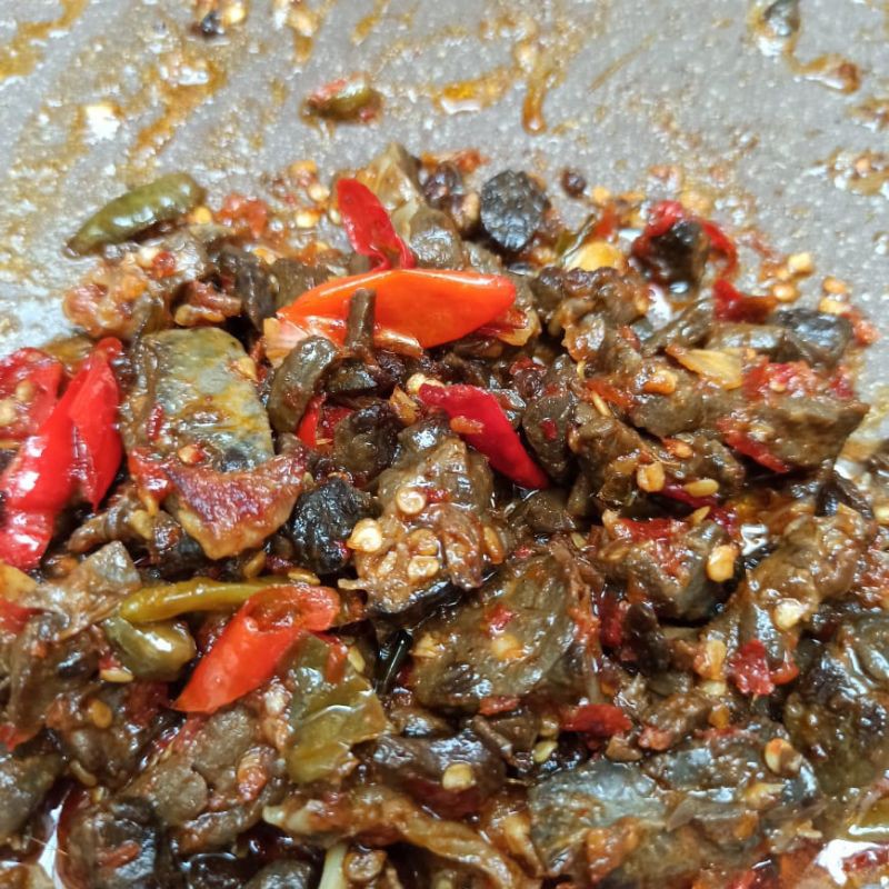 

oseng paru mercon