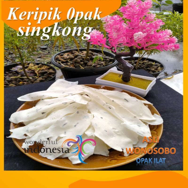 Jual Kripik Krupuk Opak Singkong Mentah Kiloan Makanan Khas Oleh Oleh