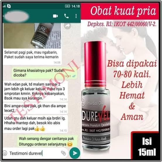 OBAT SEMPROT TAHAN LAMA BPOM Obat Eja-kulasiDini, Kuat, Besar Panjang Stamina Pria Herbal DUREVEL_Spray PRO Asli original- PROMESCENT | Isi 15 Ml-7