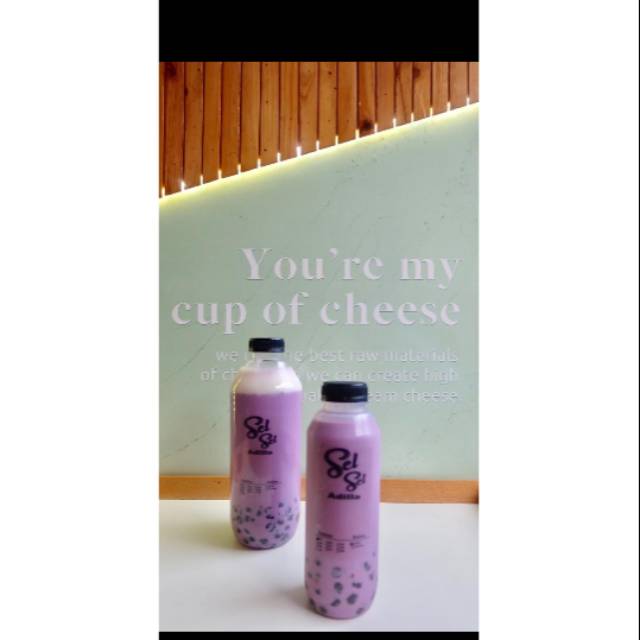 

Cheese Tea 1 liter | Minuman Kekinian Boba Cheese Cream | SelSel Cheese Tea