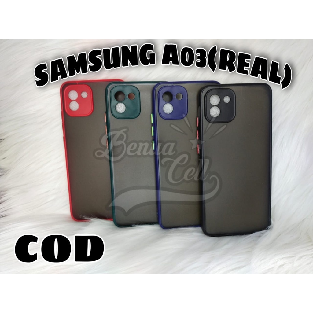 SAMSUNG A03 REAL - CASE DOVE RING KAMERA SAMSUNG GALAXY A03 REAL CASE MATTE - BC