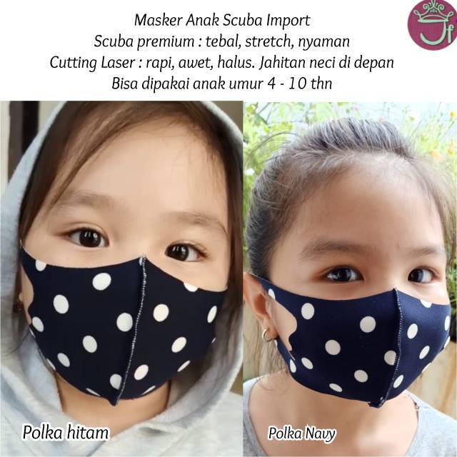 Masker anak usia ±4-10th