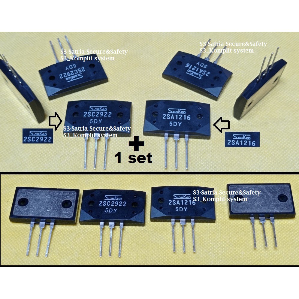 A1216 C2922 5DY Sanken 2SA1216 2SC2922 2SA A 1216 C 2SC 2922 2 SA SC