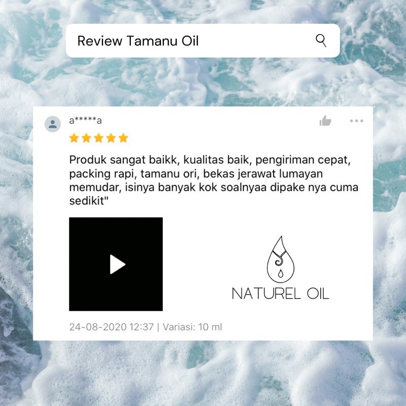 Organic Tamanu Oil 100% Pure - BPOM