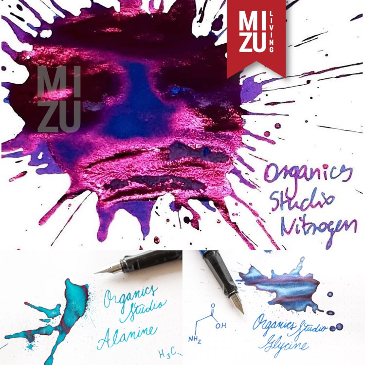 

ORGANICS STUDIO 55ml Sheening Shimmering Fountain Pen INK Tinta Metallic Glitter