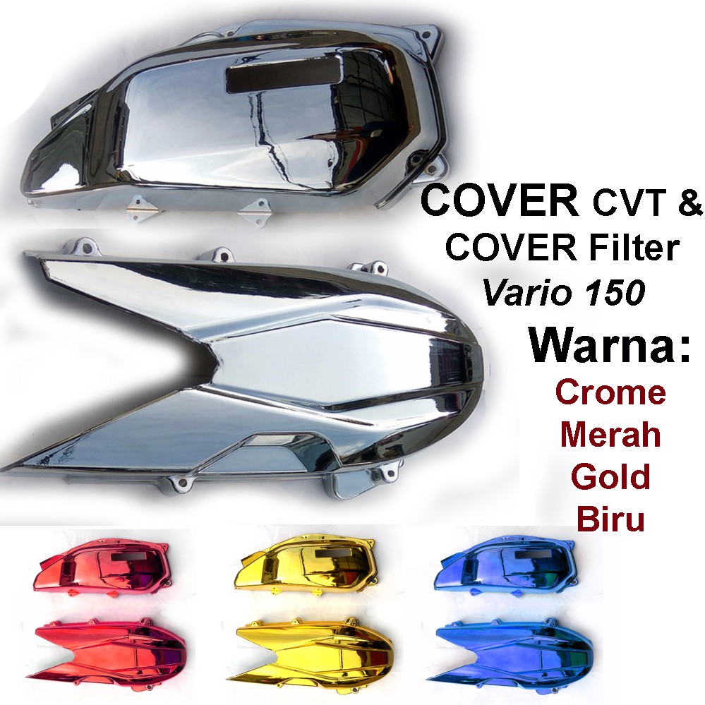 Cover CVT dan Cover Filter Udara Untuk Honda Vario 150 Esp / Cover Mesin Vario