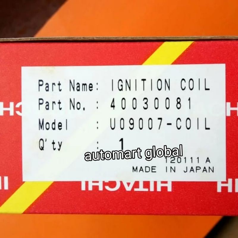 Coil depan honda jazz idsi Hitachi japan