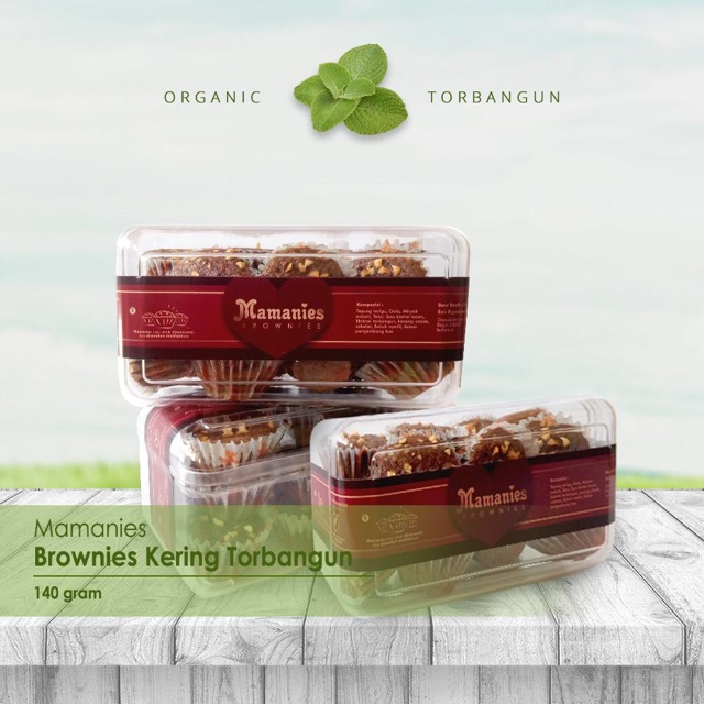 

Brownies kering torbangun