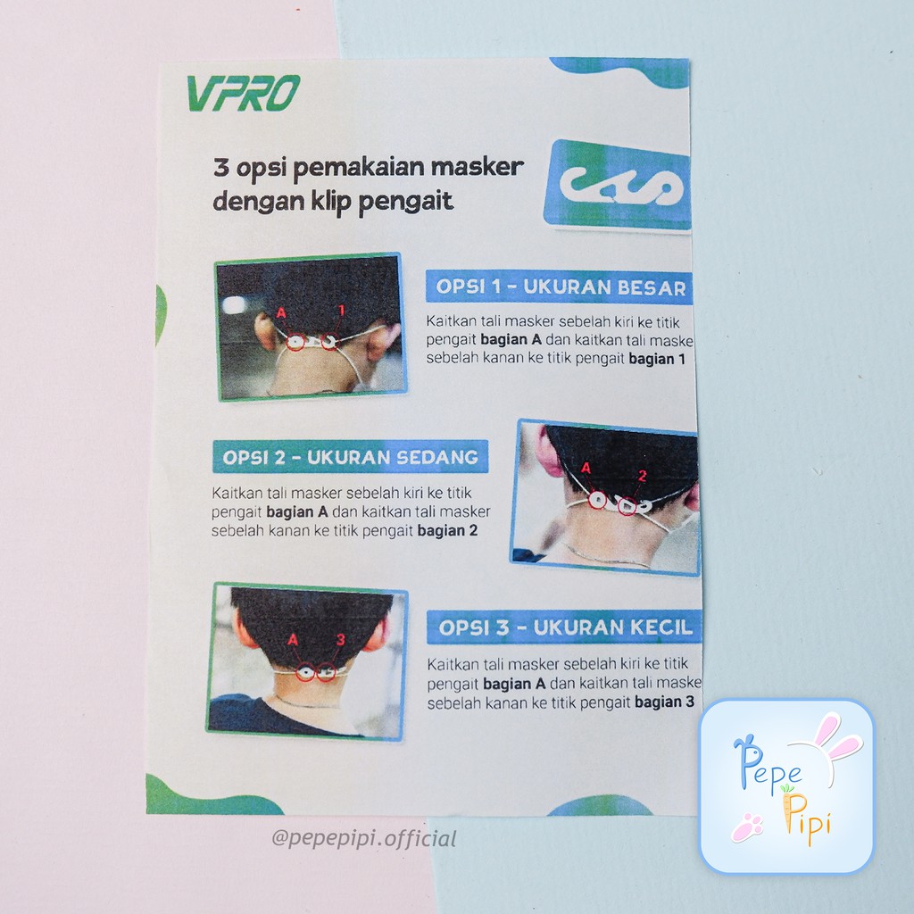 Masker Anak Vpro Non Medis Motif 3 Ply Earloop Gambar Kucing Unicorn Gajah Sekali Pakai