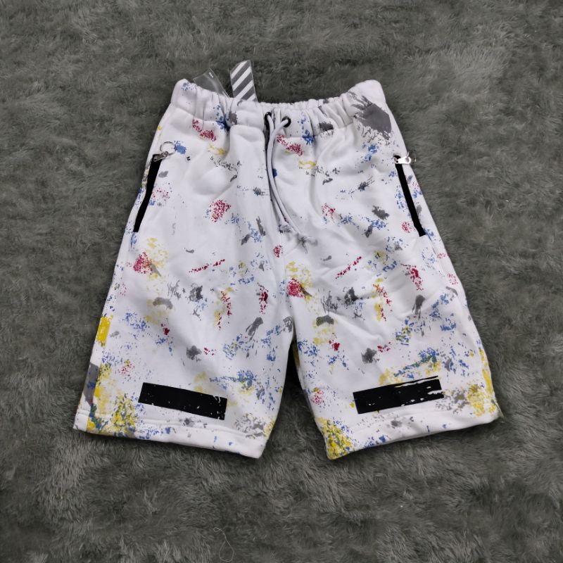 READY!!! CELANA PENDEK/SHORT PANTS OFF WHITE GALAXY HITAM&amp; PUTIH FULLTAG&amp; LEBEL