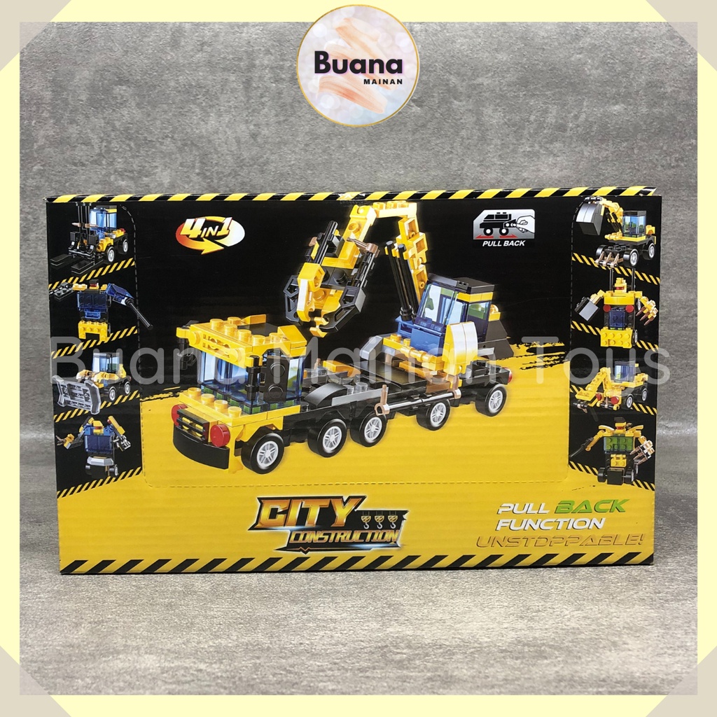 BRICKS GREAT FRIEND CITY TRUCK CONSTRUCTION MAINAN EDUKASI ANAK BRICK BLOCK TRUK KONSTRUKSI SET 380