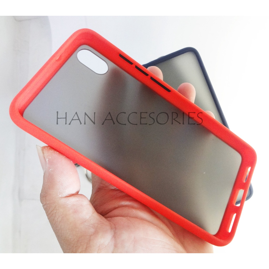 (PAKET HEMAT) Case Fuze Dove + Temperred Glass Xiaomi Redmi 7A/8/8A/8A PRO/9/9A Hardcase / Matte Colour / Case Candy