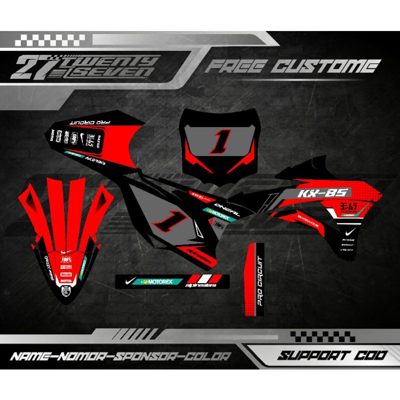 DECAL KX 85 FULL BODY DECAL KX 85 BEBEK STANDAR