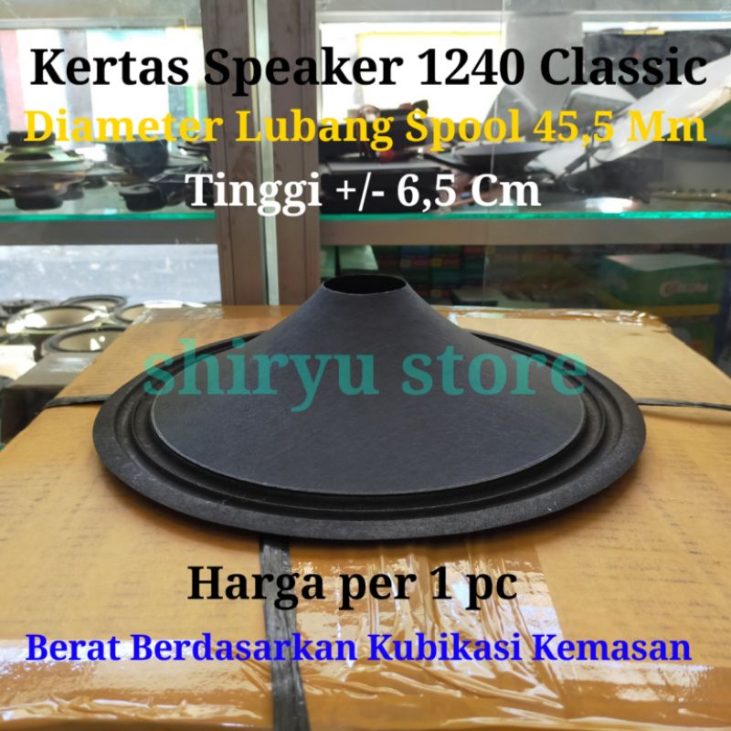 Daun Kertas Speaker 12 Inch Inci Mik Mic ACR 1240 Classic 1240 PA