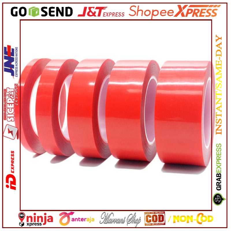 

[PROMO BISA COD❤] SZBFT Perekat Double Tape Acrylic Adhesive Transparent Sticker - J4702