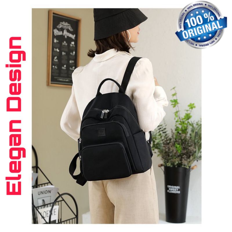 ORIGINAL Tas Ransel CHIBAO Wanita IMPORT KOREA Super Tebal Anti Air Elegan Design Terbaru Kekinian