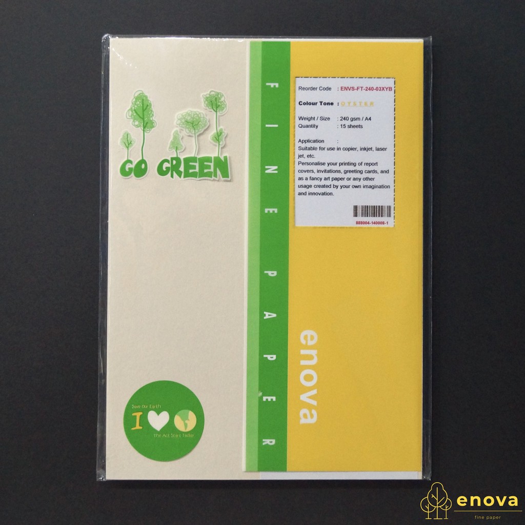

Fancy Art Paper ENOVA | Oyster | A4 240GSM