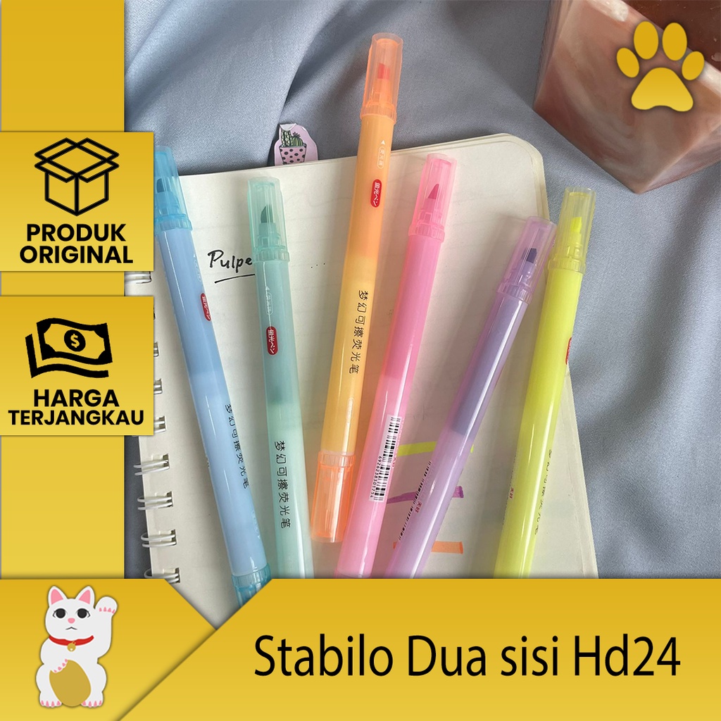 

[LuckyFortuna88] stabilo bisa dihapus 2 sisi HD24 highlighter bisa dihapus 2 sisi HD24 Lucu murah alat tulis kantor alat tulis sekolah lucu murah