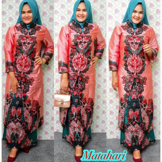 Set Matahari Merah Bata Original Mira Jaya