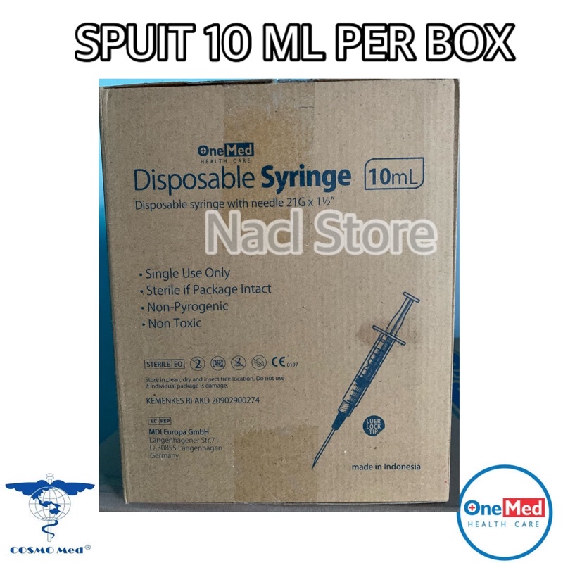 SPUIT 10 CC PER BOX CDE SPT