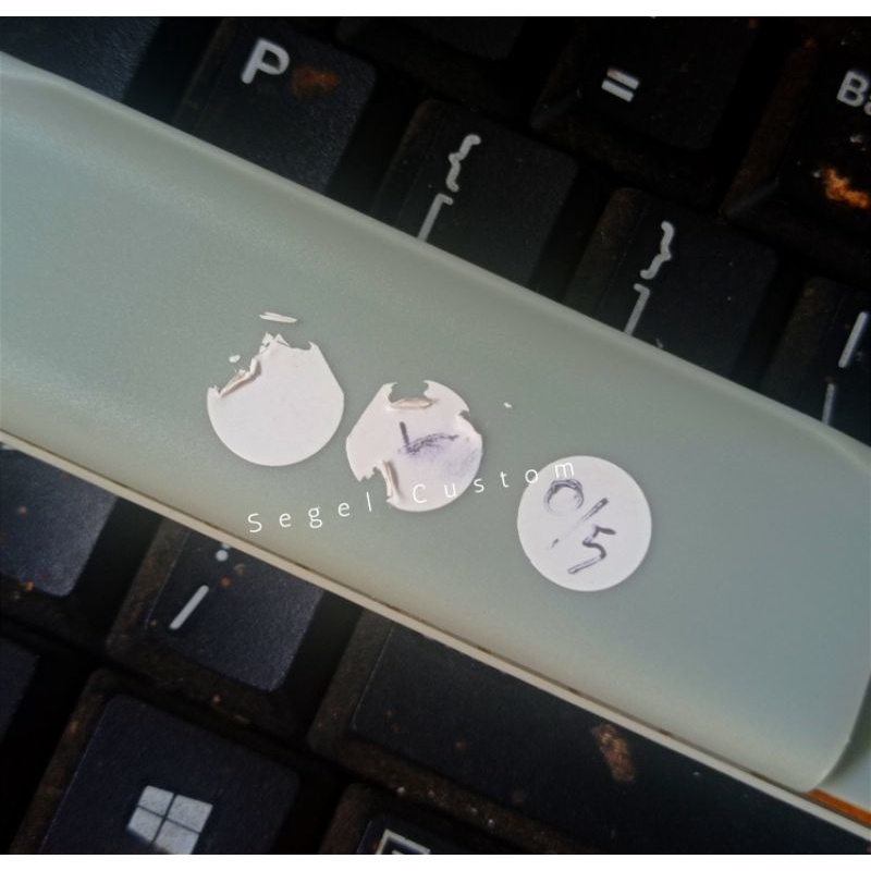 Stiker segel garansi (Polos Putih)