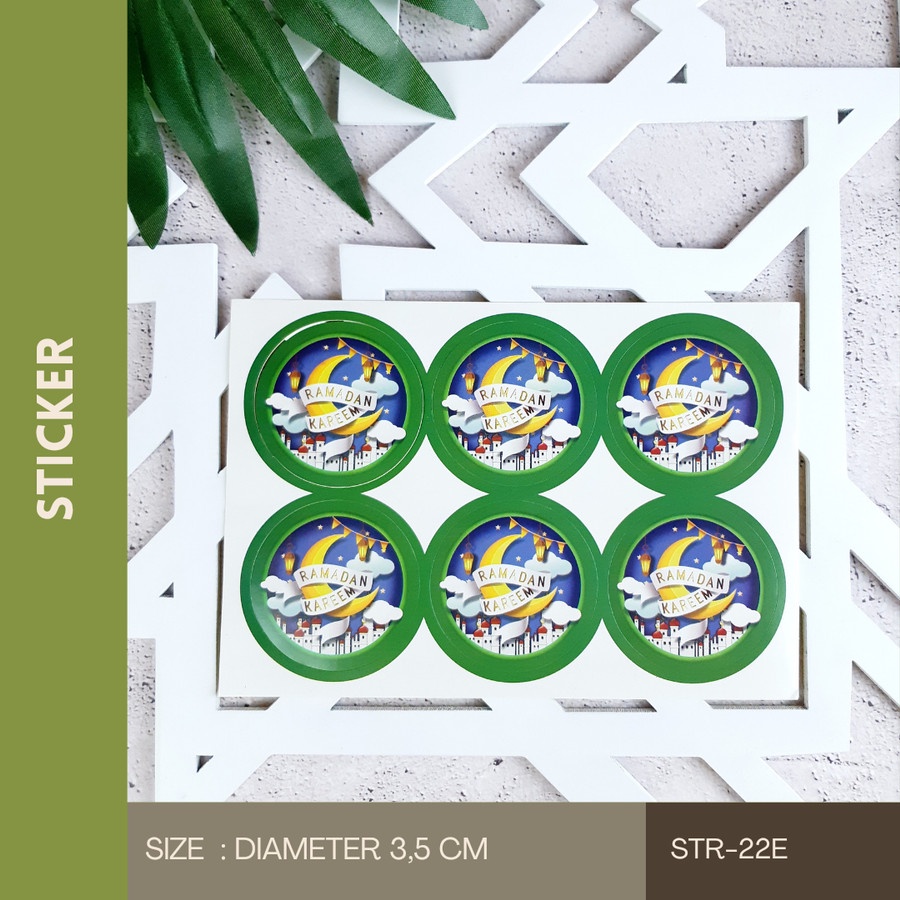

STR 22E-Sticker Idul Fitri / Stiker Hias Dekorasi / Label Lebaran (10 lembar)